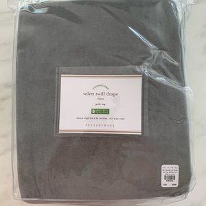 Pottery Barn Velvet Twill Drapes